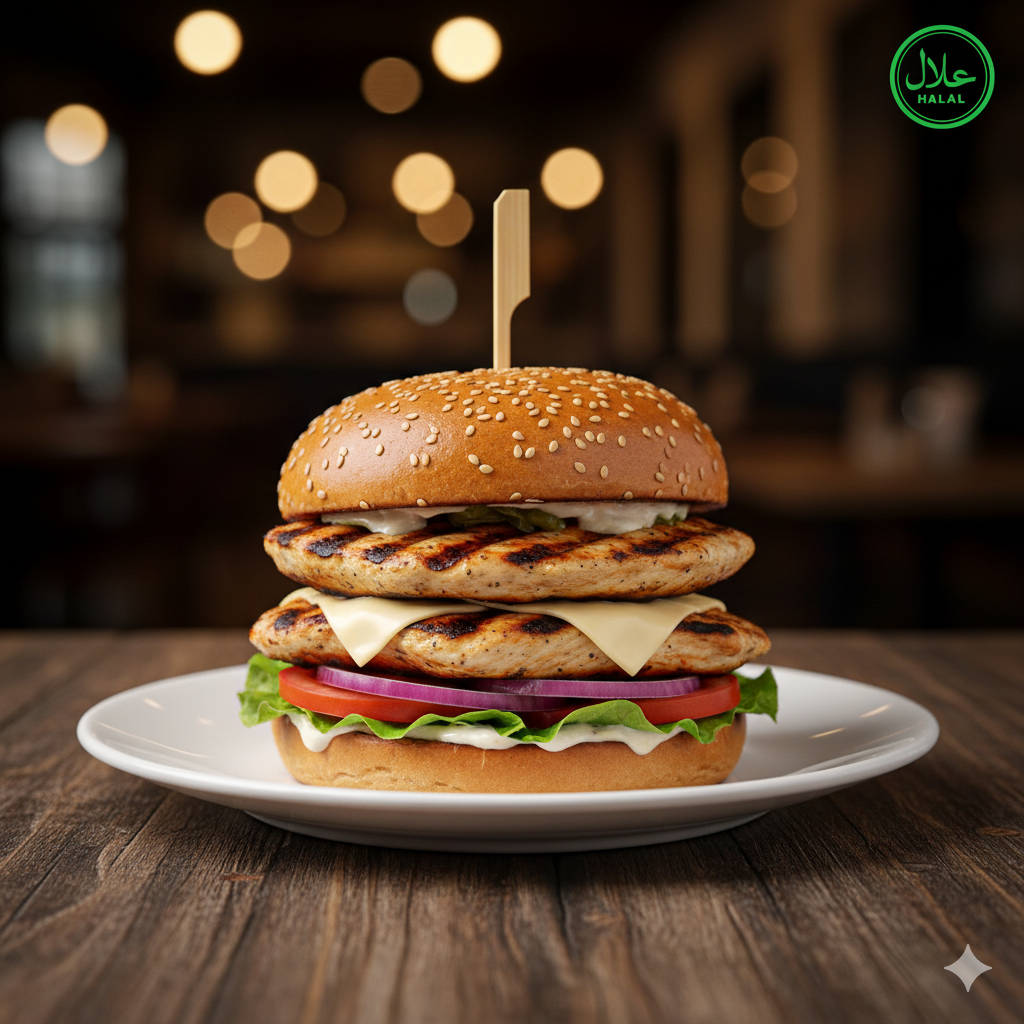 Double Chicken Burger